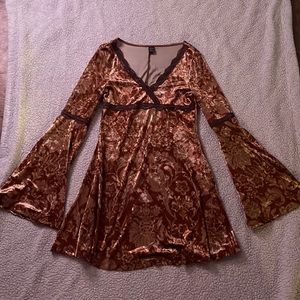 Floral Bell Sleeve SHEIN Dress